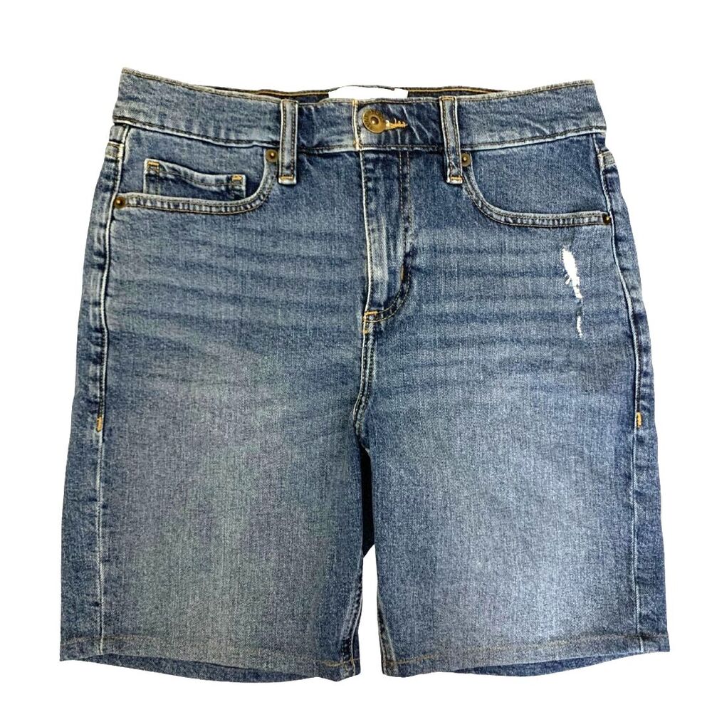 Sun + Stone Men's Classic Mid-Wash Denim Jean Shorts Size 29